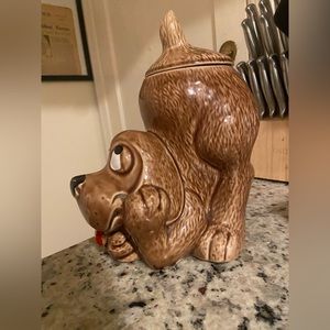 Vintage McCoy Thinking dog cookie jar